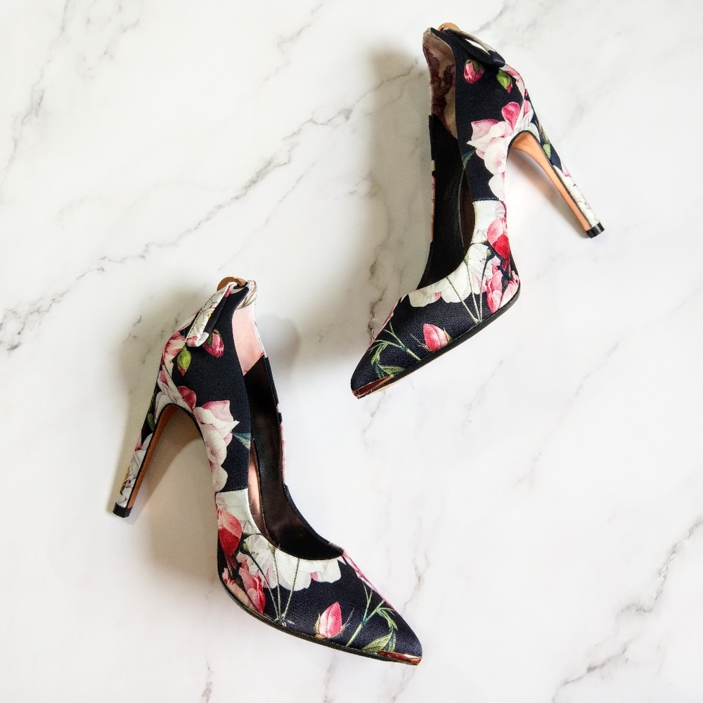 🍒NIB🍒 TED BAKER FLORAL IGUAZU PUMPS - Picture 5 of 16